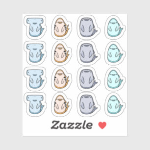 Stickers Contour Requin