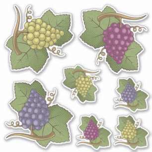 Stickers Contour Set Icon Graphe
