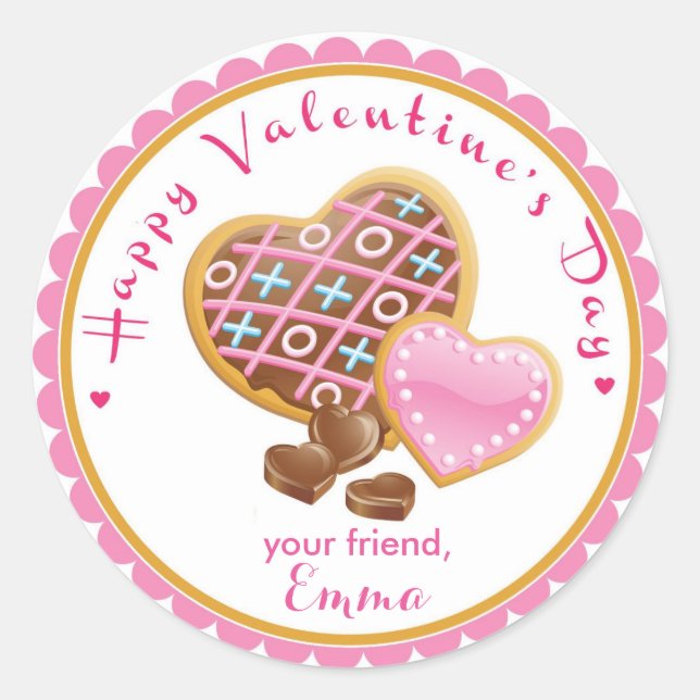 Stickers Cookie de la Saint Valentin Sticker Sac d (Devant)