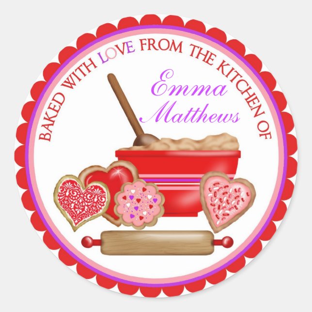 Stickers Cookies de jour Valentines (Devant)