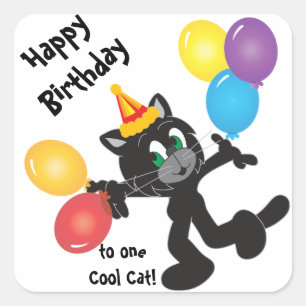 Stickers Cool de fête d'anniversaire heureux