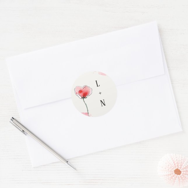 Stickers "Coquelicots" (Enveloppe)