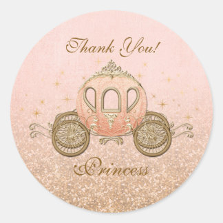 Stickers Coral Royal Fairytale Princess Circle