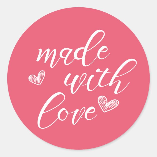 stickers CORAUX FABRIQUÉS AVEC AMOUR (Devant)