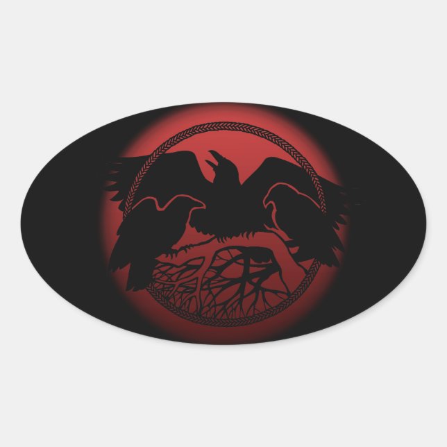 Stickers Corbeau Autocollants Art Corbeau (Devant)