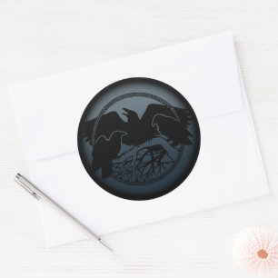 Stickers Corbeau Autocollants Art Corbeau