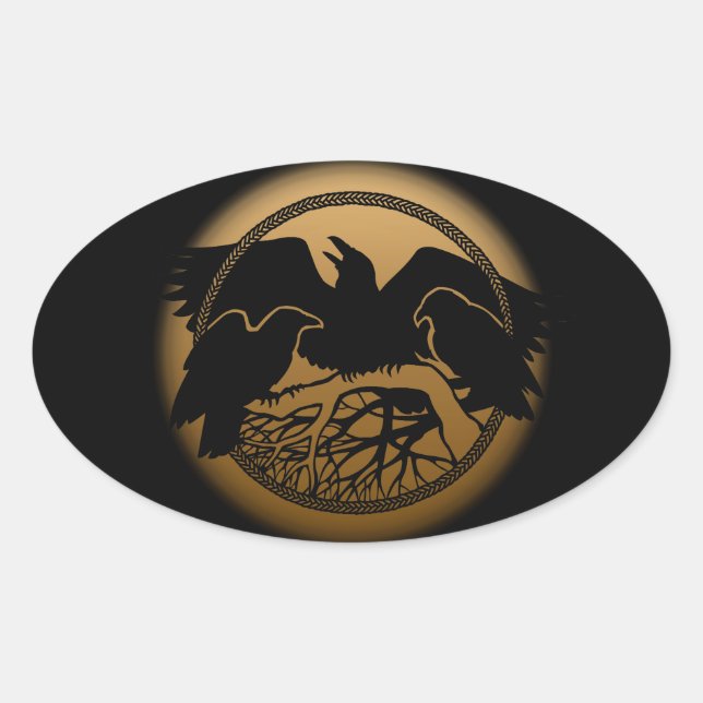 Stickers Corbeau Autocollants Art Corbeau (Devant)