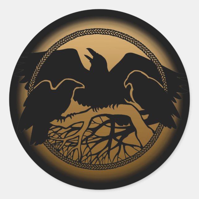 Stickers Corbeau Autocollants Art Corbeau (Devant)