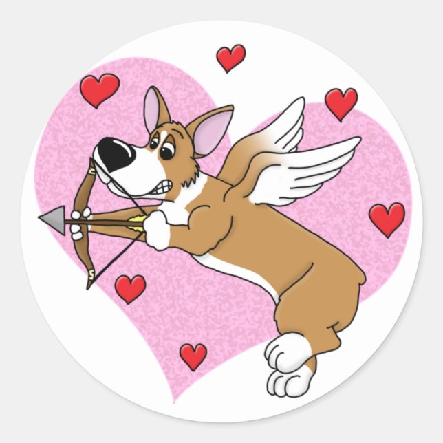 Stickers Corgi croustillant (Devant)