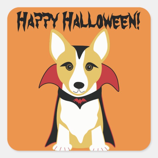 Stickers Corgi Vampire (Devant)