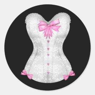 Stickers Corset Rose Élégant