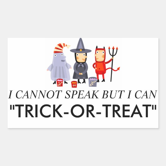 Stickers Costume de Trick ou Treat (Devant)
