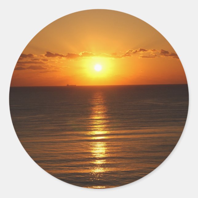 Stickers coucher de soleil (Devant)