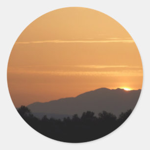 Stickers Coucher de soleil orange