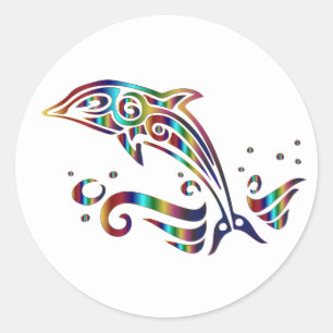 Stickers couleur Dolphin Ocean Sea Creator