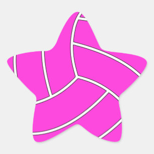 Stickers couleur personnalisée Star Volleyball