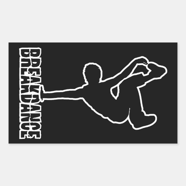stickers couleur personnalisés de breakdance (Devant)