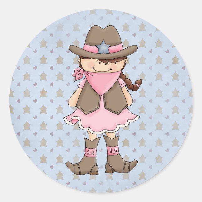 Stickers Country Cowpoke Fun Cowgirl (Devant)
