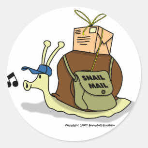 Stickers Courrier d'escargot