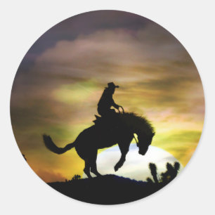 Stickers Cowboy et Bucking Horse