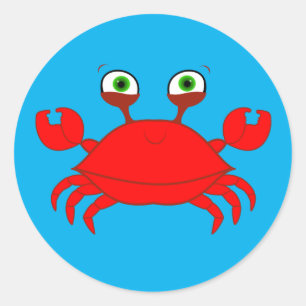 Stickers crabe rouge