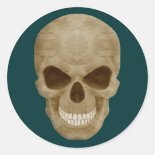 Stickers crâne Camouflage