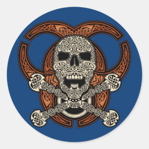 Stickers Crâne celtique et Bioaléa