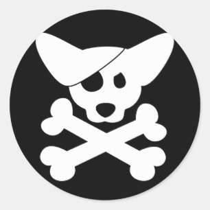 Stickers Crâne et os croisés