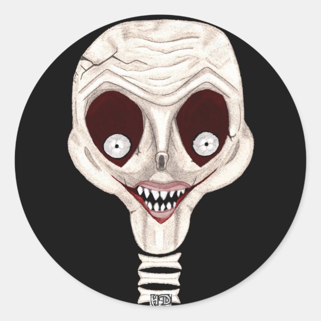 Stickers crâne Ghoulish (Devant)