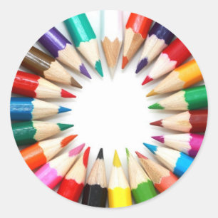Stickers crayon coloré