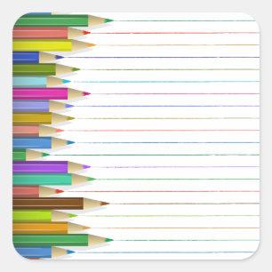 Stickers - Crayons colorés