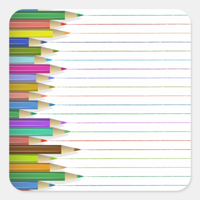 Stickers - Crayons colorés (Devant)