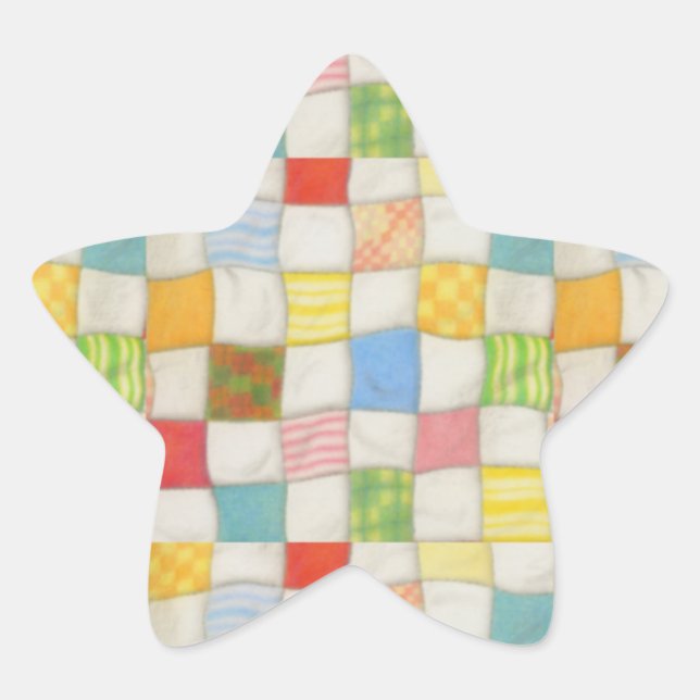 Stickers CRAZY QUILT Star (Devant)
