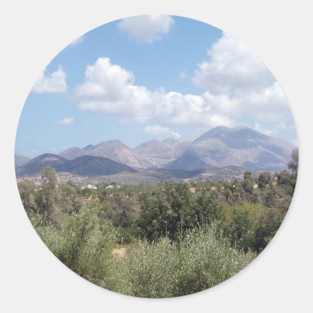 Stickers Crète Montagne (Devant)