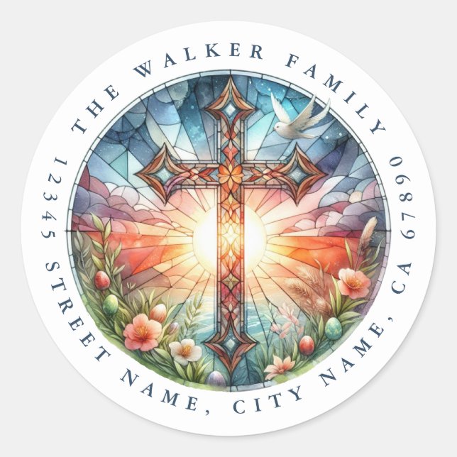 Stickers Cross Round (Devant)