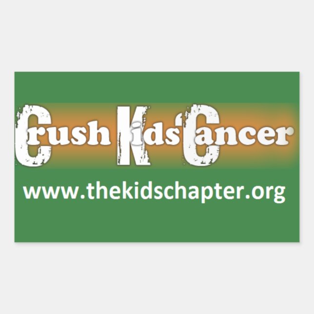 Stickers "Crush Kids' Cancer : The Kids' Chapter" (Devant)
