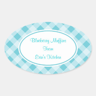 Stickers cuisine En vichy bleu