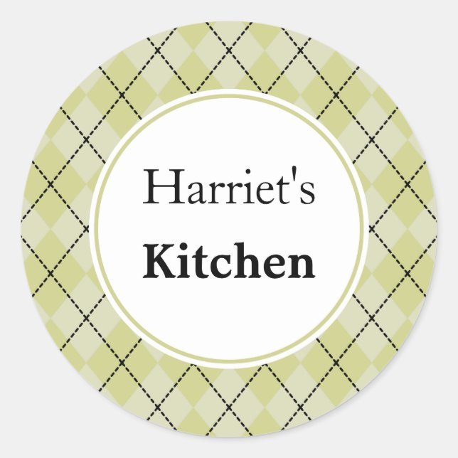 Stickers cuisine Jacquard sur mesure (Devant)