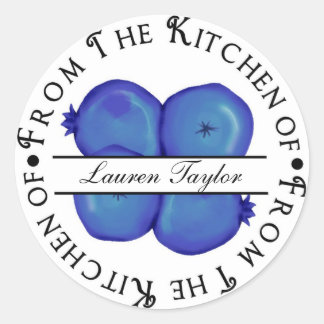 Stickers Cuisine personnalisée - Bleuets