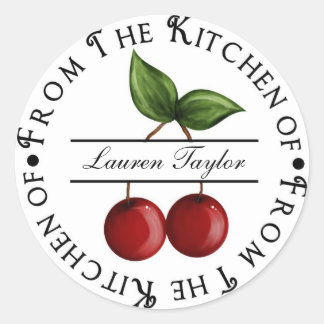 Stickers Cuisine Personnalisée - Cerises