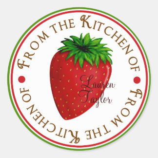 Stickers Cuisine personnalisée - fraise