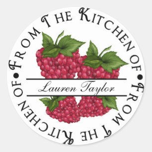 Stickers Cuisine Personnalisée - Framboises