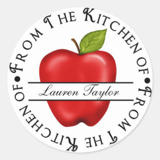 Stickers Cuisine Personnalisée - Pomme