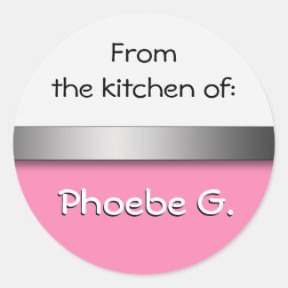 Stickers Cuisine Rose Blanc