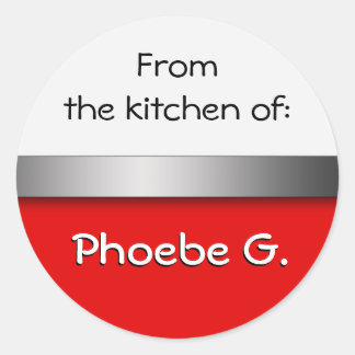 Stickers Cuisine Rouge Blanc