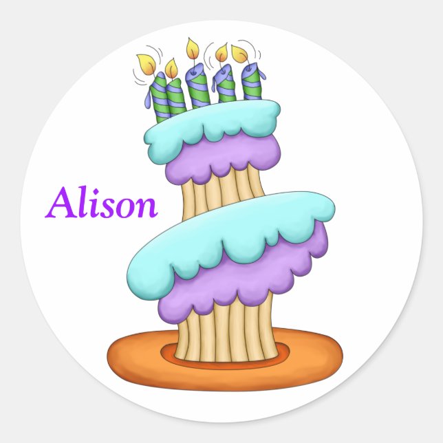 Stickers Cupcake empilés (Devant)