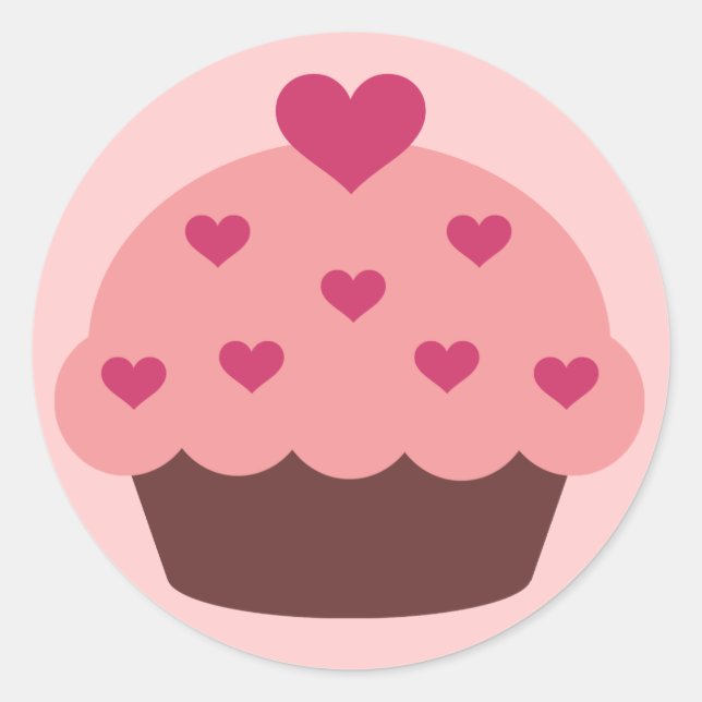 Stickers Cupcake Love (Devant)