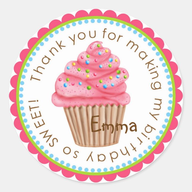 Stickers Cupcake Wonderland (Devant)