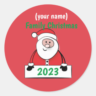 Stickers - Custom Family Christmas (ajouter le nom