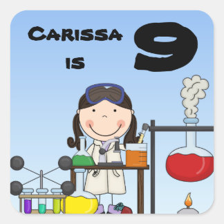 Stickers Customisés pour les filles en science
